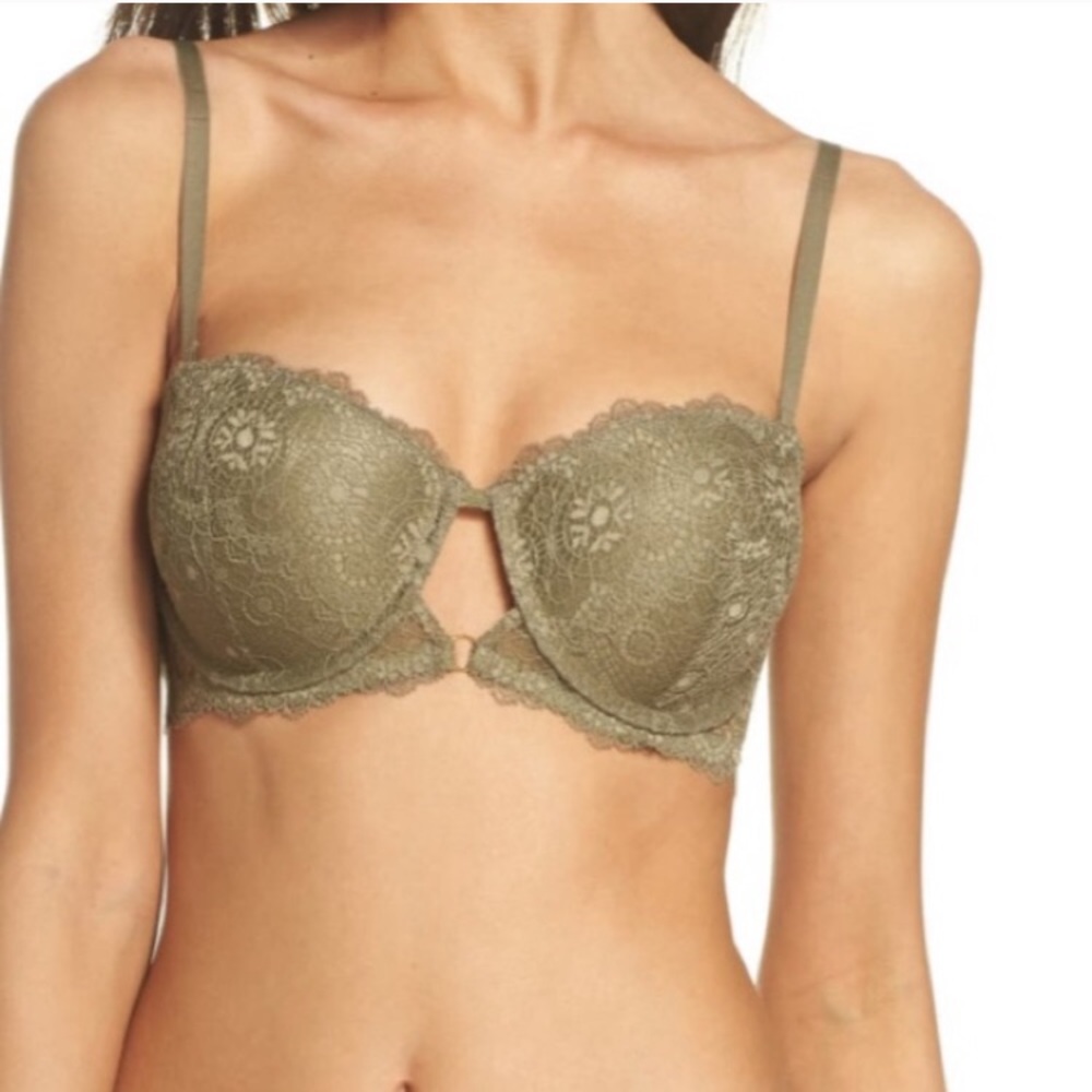 Sam Edelman mermaid green lace convertible bra